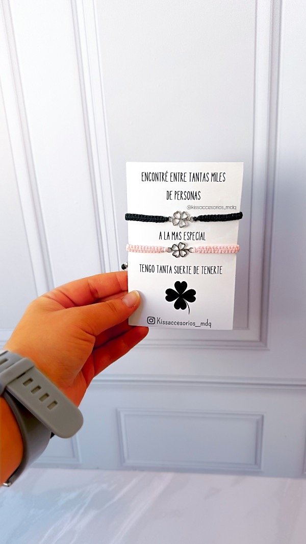 Producto - Pulseras con trébol doble agarre