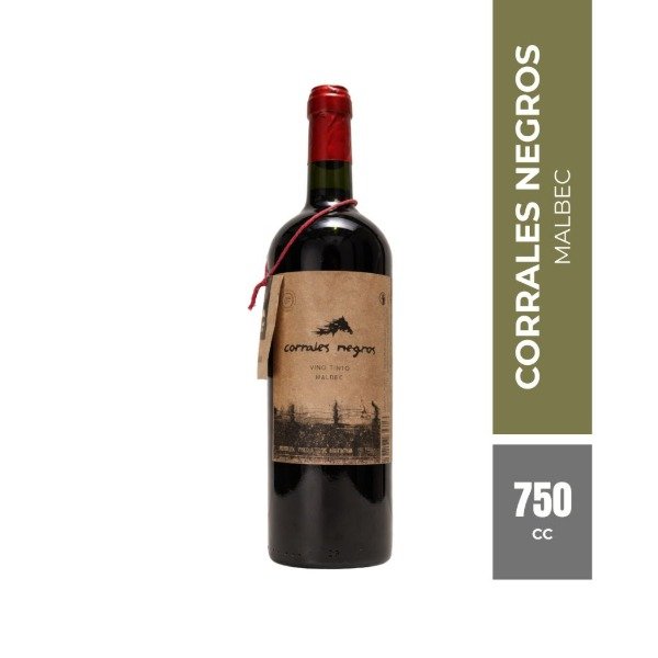 Producto - Vino corrales negros Malbec 750cc