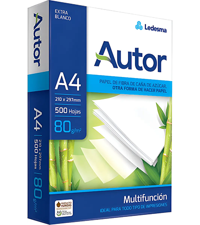Producto - Papel Ledesma AUTOR A4 80 g 500 hs