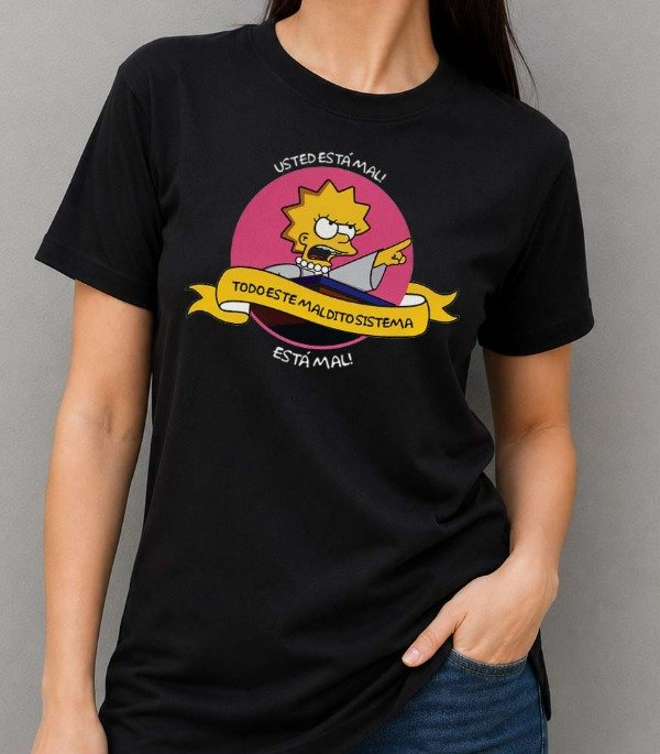 Producto - Remeras Negras Unisex DTF Los Simpsons - 3