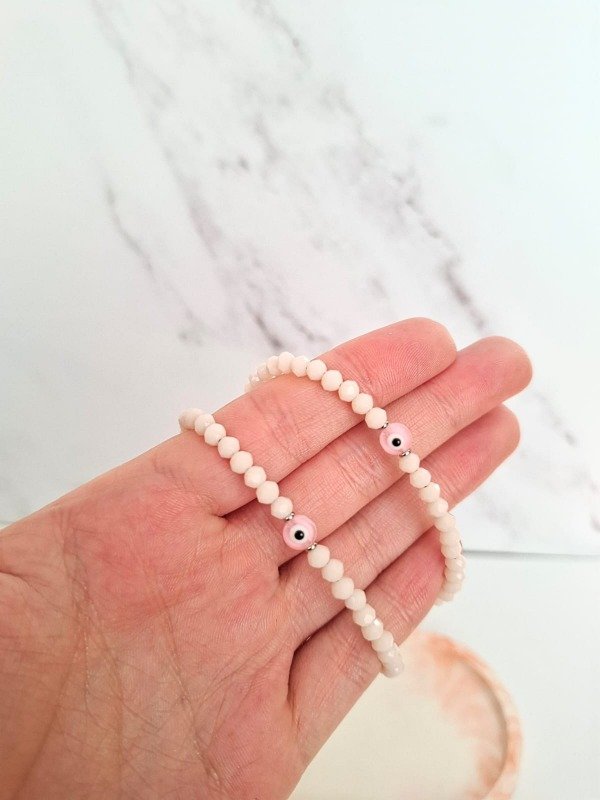 Producto - Pulsera Rosa ojo turco