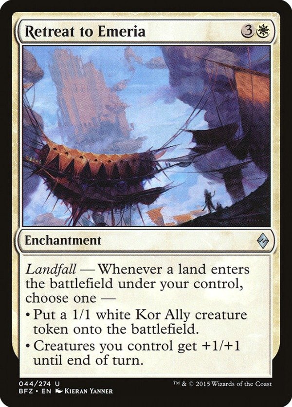 Producto - Retreat to Emeria  Battle for Zendikar