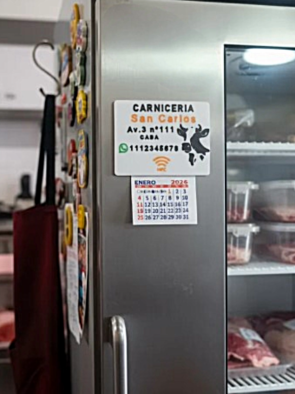 Producto - 10 Almanaques 2026 con Imán para Heladera con NFC