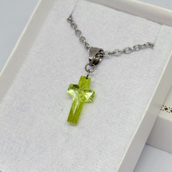 Producto - Cruz Cristal Verde - Art.1022