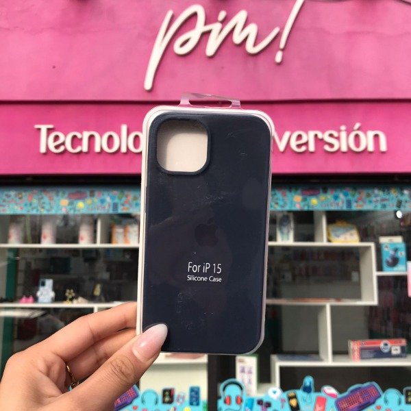 Producto - iPhone 15 Silicone Case Azul Marino