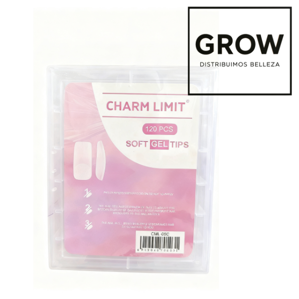 Producto - Charm Limit Tips Cuadrado 120u