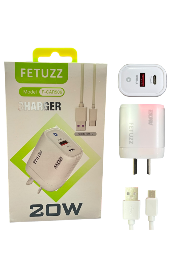 Producto - CARGADOR FETUZZ 20W USB-C F-CAR506