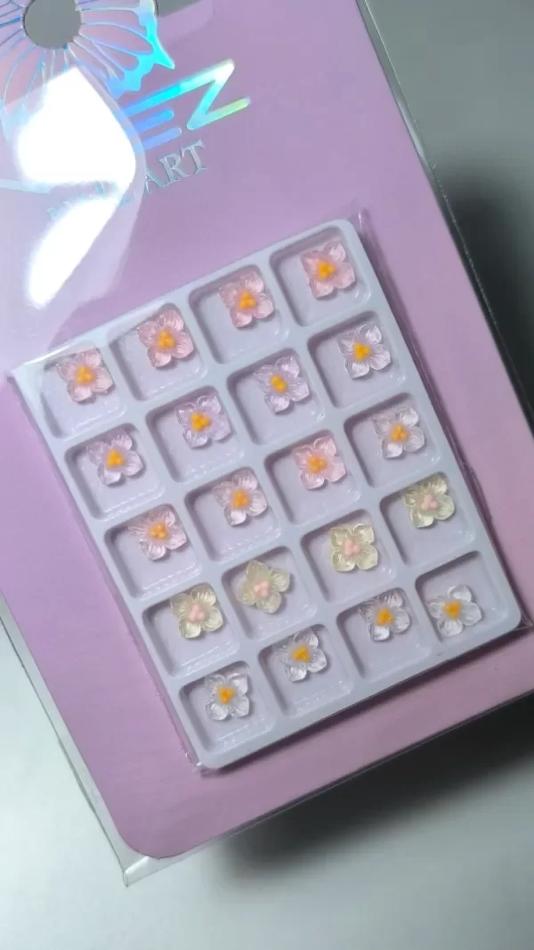 Producto - Apliques Mix Flores 3D dijes