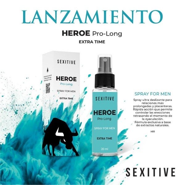 Producto - Heroe Pro Long Extra Time - Spray Masculino