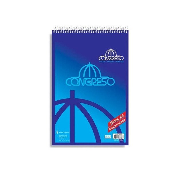 Producto - BLOCK CONGRESO A4 RAYADO 80HJS