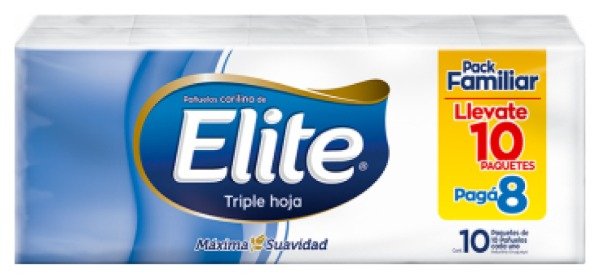 Producto - Pañuelo de papel Elite paquete x 10