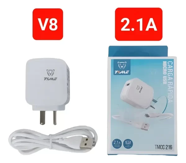 Producto - Cargador Time V8 micro usb - 0