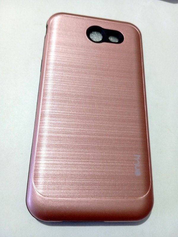 Producto - Funda Rígida Rosa Cepillado para Samsung J3 Prime