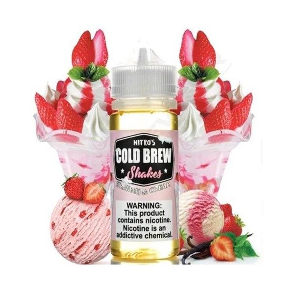 Producto - (FREEBASE) COLD BREW 100ML 03MG - STRAWBERRY CREAM