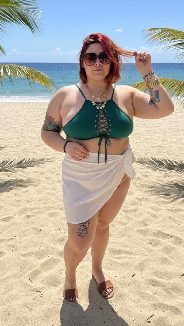 Producto - Pareo Corto Talles Grandes Chic Playa Verano