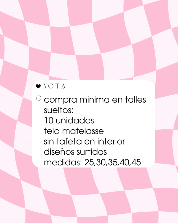 Producto - MEDIDAS Y MINIMO LEER