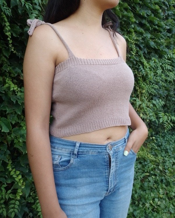 Producto - Top Recto Visón (Talle M)