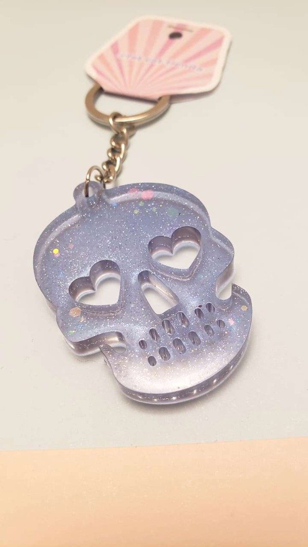 Producto - Llavero skull - Lila smoke