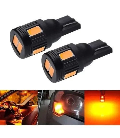 Producto - LÁMPARA T10 6 LED SMD ÁMBAR