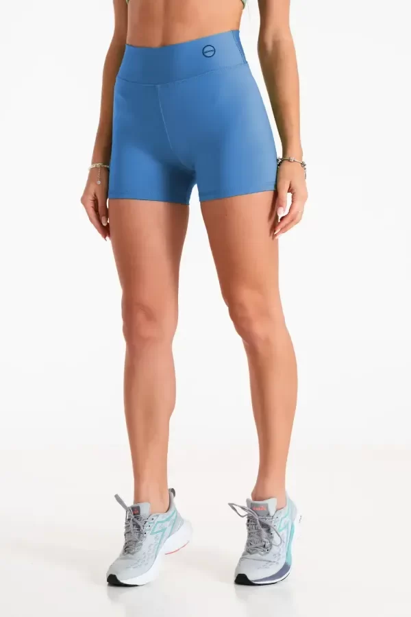 Producto - Short Basic Liso Azul Surf T. M - 0