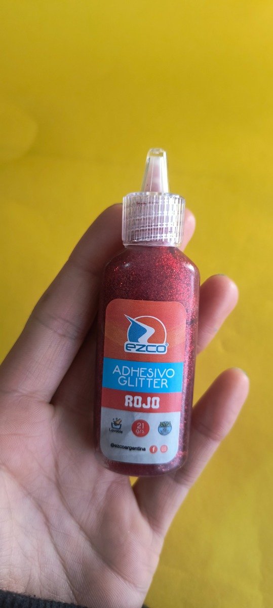 Producto - Adhesivo glitter rojo 21 GR