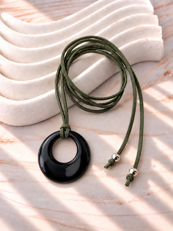 Producto - CHOCKER DE GAMUZA VERDE DIJE MARMOLADO 3044 - 0