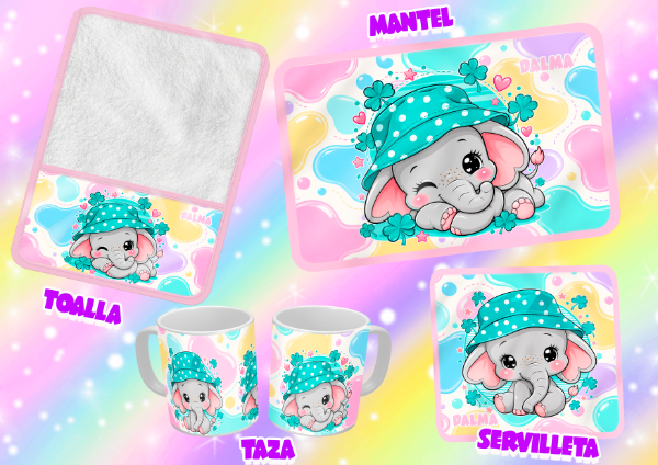 Producto - SET DE 4 ELEMENTOS ELEFANTITO