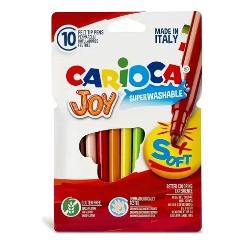 Producto - MARCADORES CARIOCA JOY LAVABLE x10