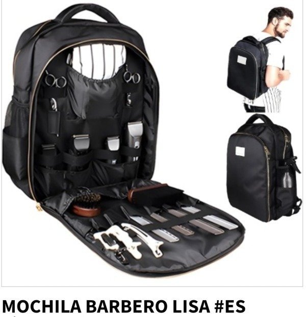 Producto - mochila barbero lisa
