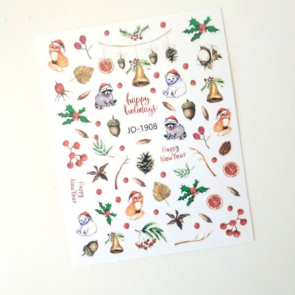 Producto - Plancha de stickers mini - Christmas Forest