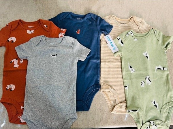 Producto - Pack carter's 5 Bodys Zorrito