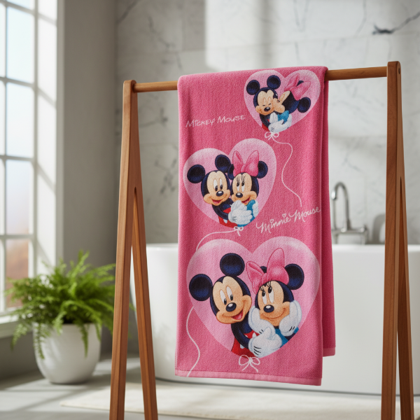 Producto - "Mickey Mouse y Minnie" Toallón Playero