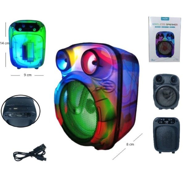 Producto - PARLANTE BT CON LUZ 3PLG 2166