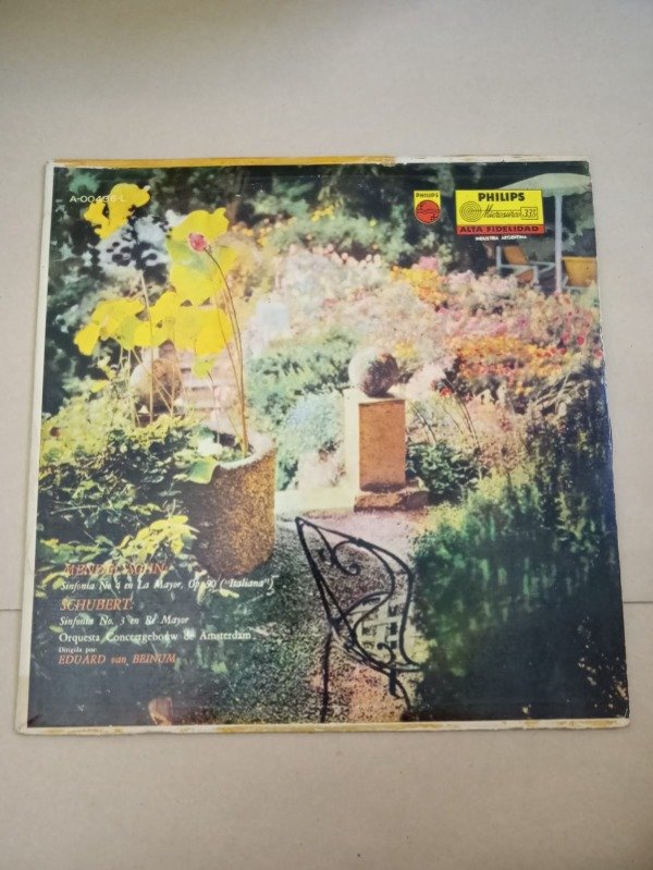 Producto - Mendelssohn Schubert dirigida por - Eduard Van Beinum - Philips sin fechar - 0