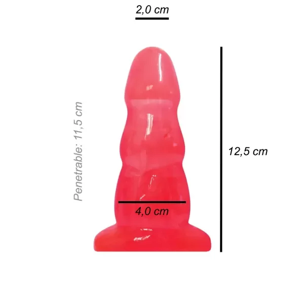 Producto - PLUG ANAL ESCALONADO ROJO - 0