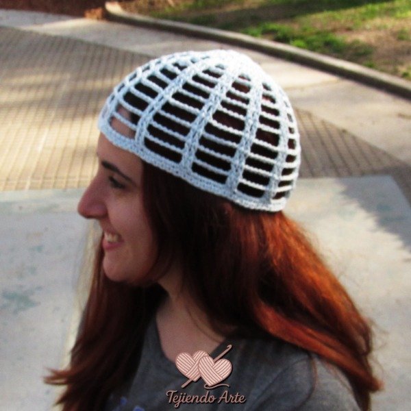 Producto - Mesh Hat SIMETRICO Celeste