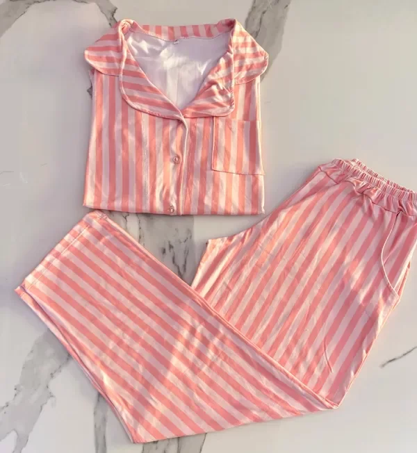 Producto - CAMISERO SWEET RAYADO ROSA