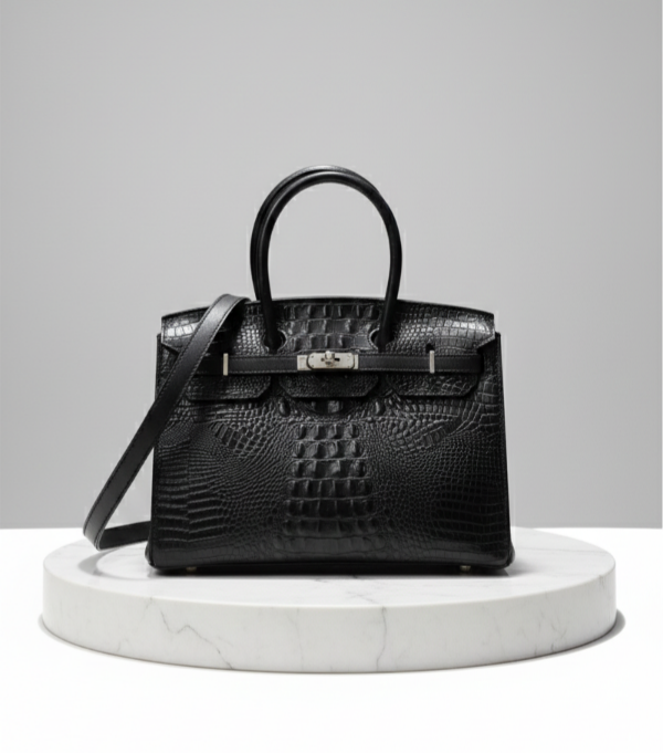 Producto - Cartera de cuero CROCO modelo "BR" - 5