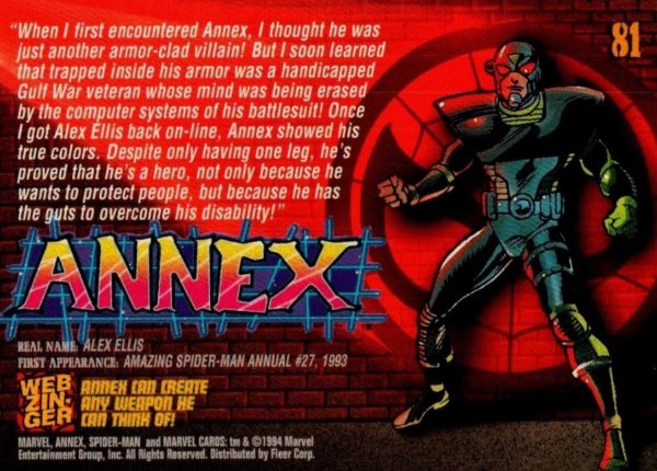 Producto - 1994 Fleer The Amazing Spider-Man #81 - Annex - 1