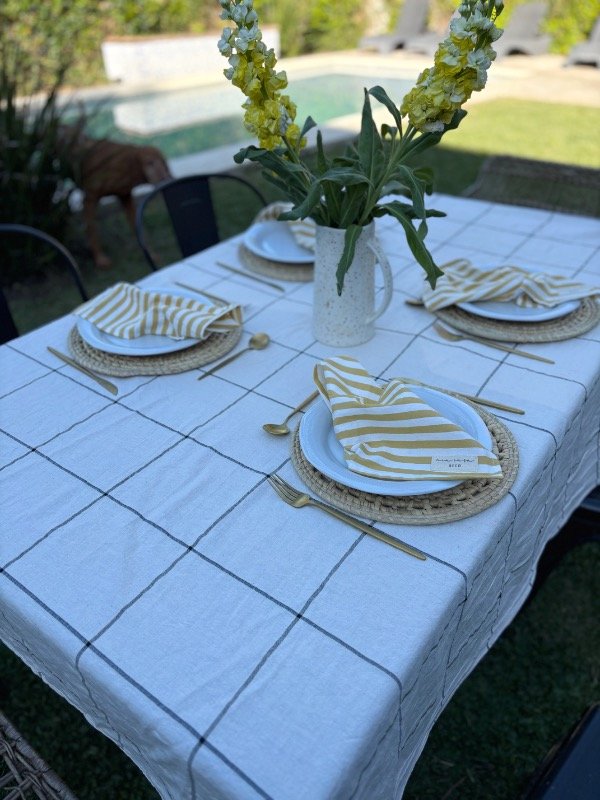 Producto - NUEVO Mantel Tusor CuadrosXXL