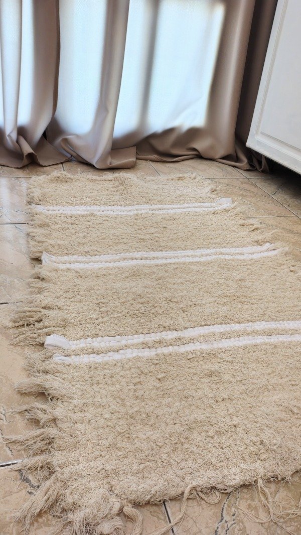 Producto - Alfombra Markeb Rayas Blancas 110cm