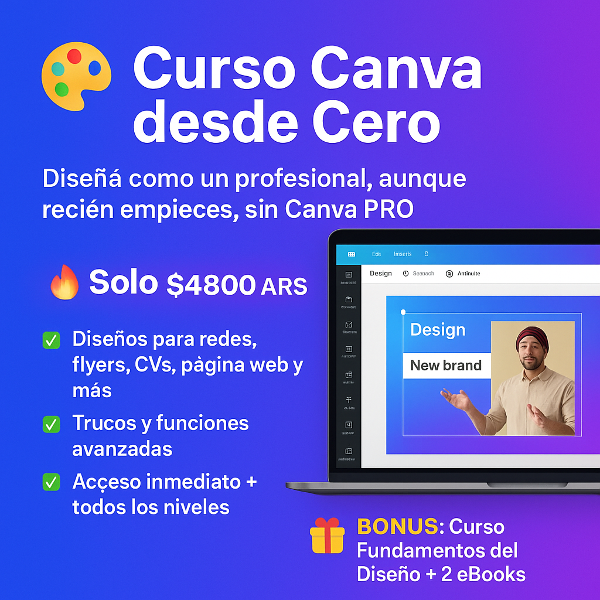 Producto - Canva desde cero (no necesitas version PRO!)