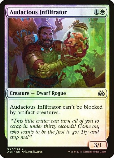 Producto - Audacious Infiltrator Foil  Aether Revolt