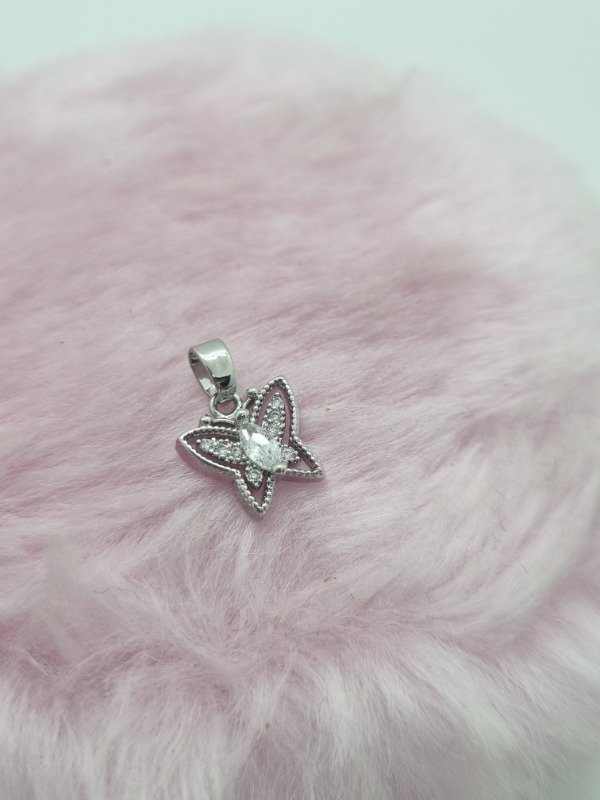 Producto - Dije acero quirurgico mariposa mod surt strass