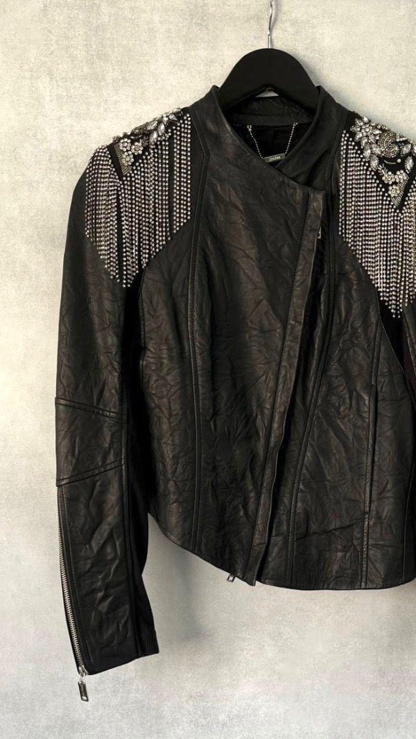 Producto - Campera de cuero ovino Ginebra T2