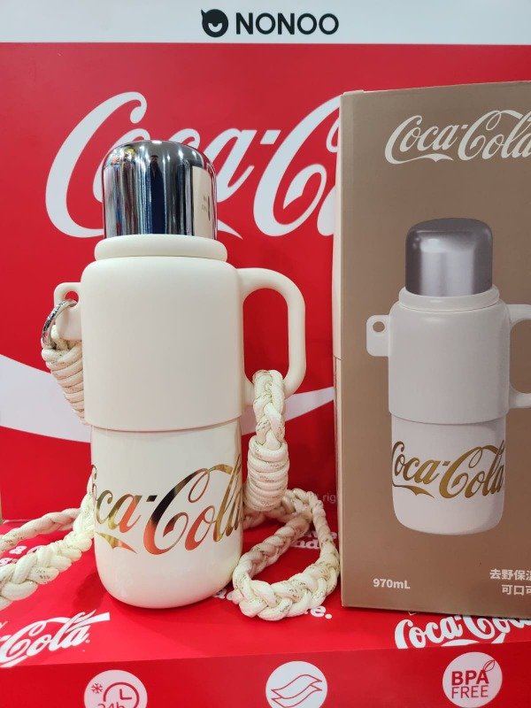 Producto - Termo Coca-Cola 970 ml. blanco/dorado