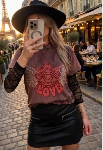 EXCLUSIVO ONLINE - Remera Ori LOVE WINGS
