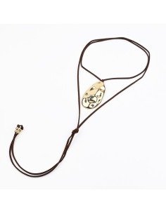 Producto - Collar de Gamuza Orgánico con dije lágrima - 0