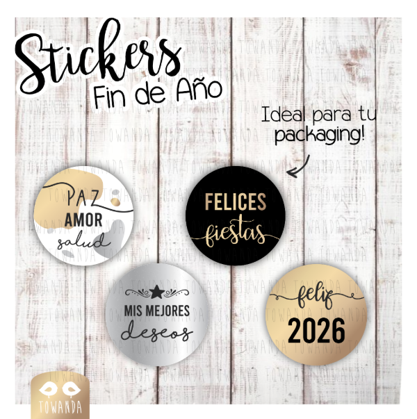 Producto - Stickers Fin de Año