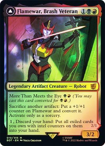 Producto - Flamewar, Brash Veteran // Flamewar, Streetwise Operative (Foil)